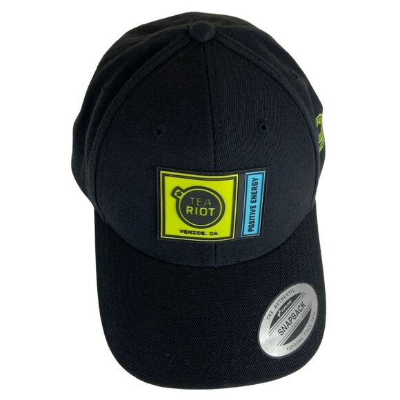 Yupoong The Classics Snapback Adjustable Hat Tea Riot Venice CA Embroidered NWOT - Picture 1 of 4